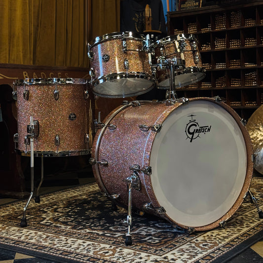 NEW Gretsch Renown RN2 Drum Set in Champagne Sparkle Lacquer - 18x22, 7x10, 8x12, 14x16