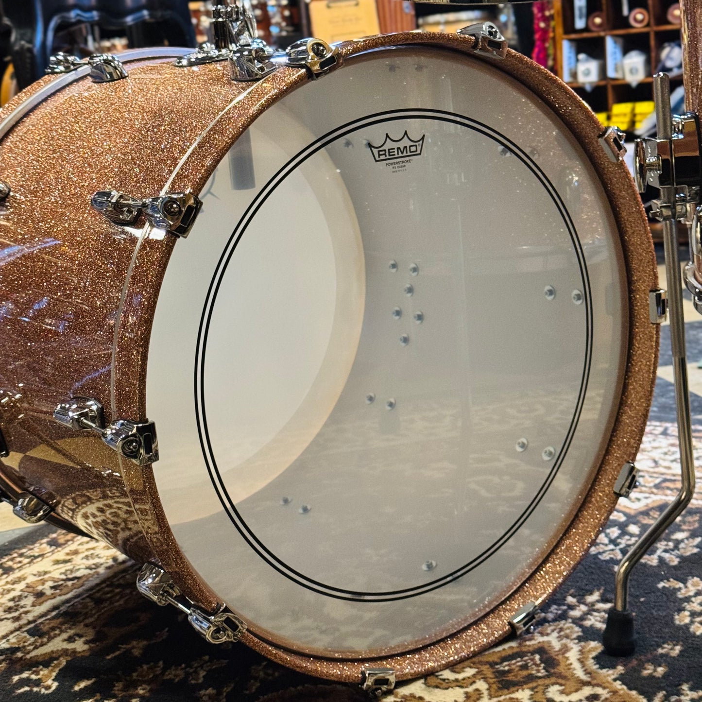 NEW Gretsch Renown RN2 Drum Set in Champagne Sparkle Lacquer - 18x22, 7x10, 8x12, 14x16