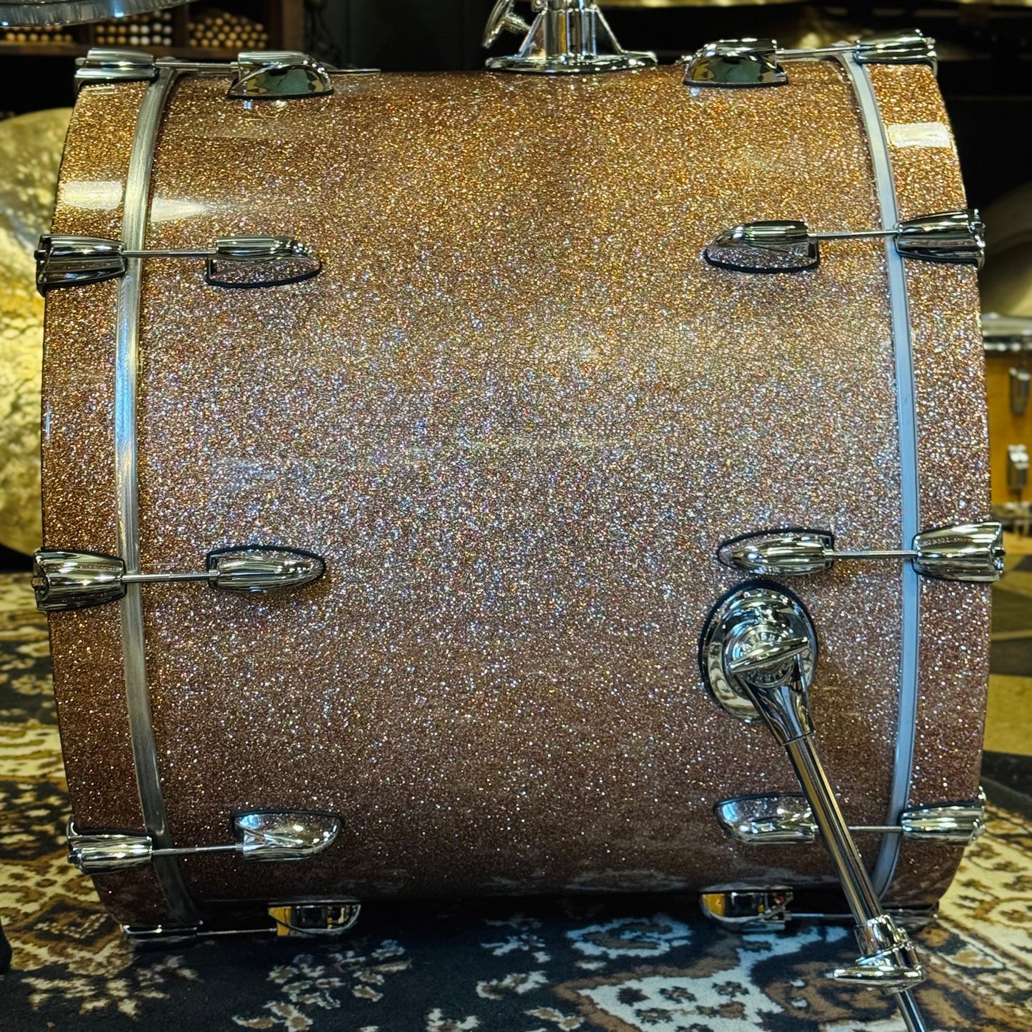 NEW Gretsch Renown RN2 Drum Set in Champagne Sparkle Lacquer - 18x22, 7x10, 8x12, 14x16