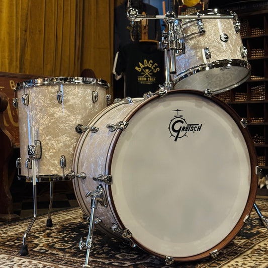 USED Gretsch Renown RN2 Drum Set in Vintage Marine Pearl - 14x24, 9x13, 16x16