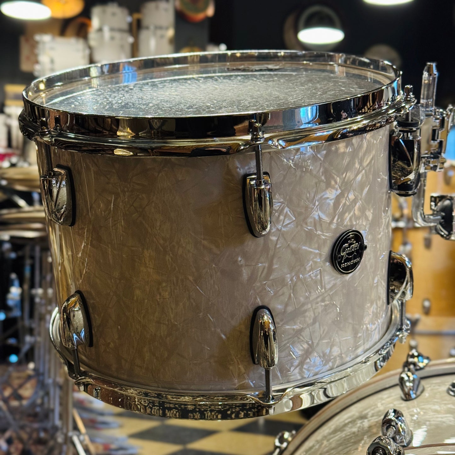 USED Gretsch Renown RN2 Drum Set in Vintage Marine Pearl - 14x24, 9x13, 16x16