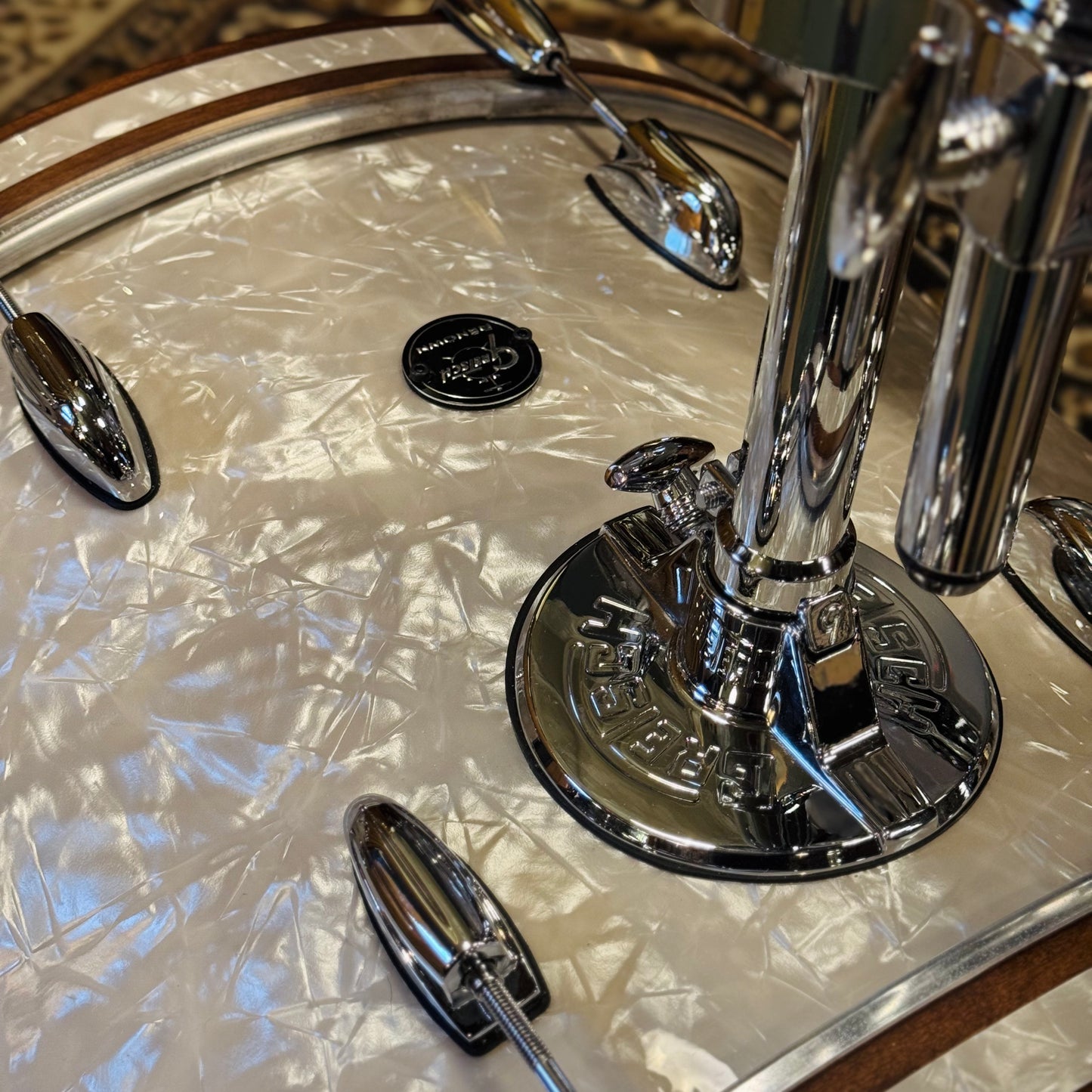USED Gretsch Renown RN2 Drum Set in Vintage Marine Pearl - 14x24, 9x13, 16x16