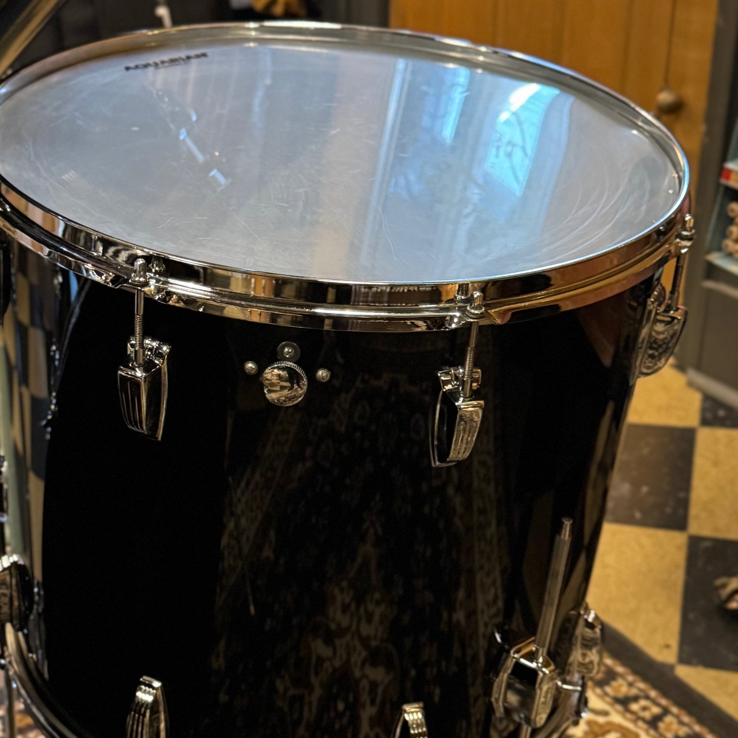 VINTAGE 1978-1979 Ludwig Vistalite Overdrive Outfit in Black Acrylic - 14x26, 9x13, 10x14, 12x15, 14x16, 16x18