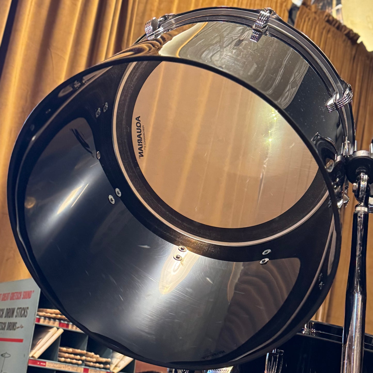 VINTAGE 1978-1979 Ludwig Vistalite Overdrive Outfit in Black Acrylic - 14x26, 9x13, 10x14, 12x15, 14x16, 16x18