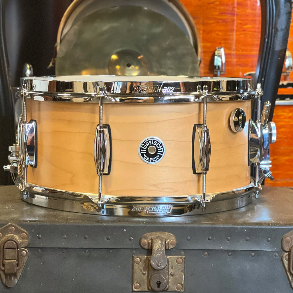 NEW Gretsch 6.5x14 Brooklyn Snare Drum in Satin Natural w/ Tone