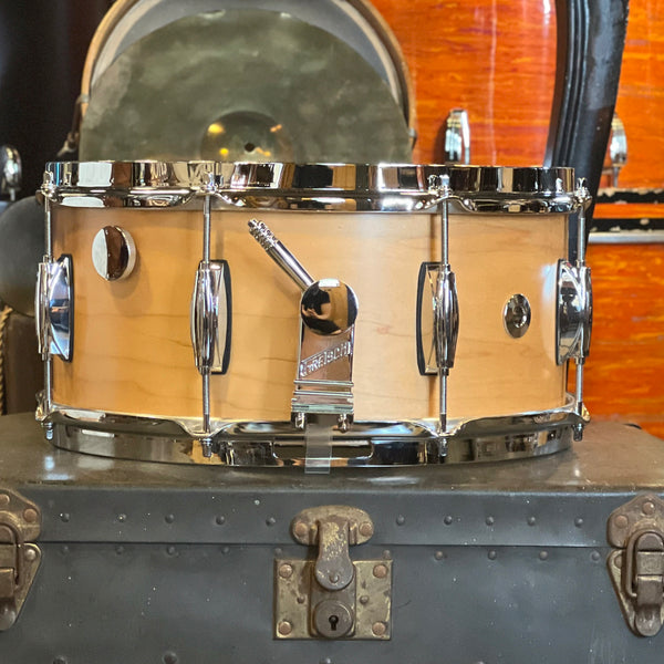 NEW Gretsch 6.5x14 Brooklyn Snare Drum in Satin Natural w/ Tone Control & Microsensitive