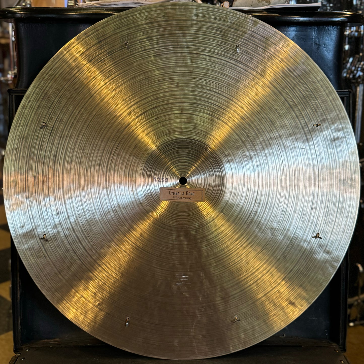 NEW Cymbal & Gong 22" 11th Anniversary w/ Eight Rivets - 2250g