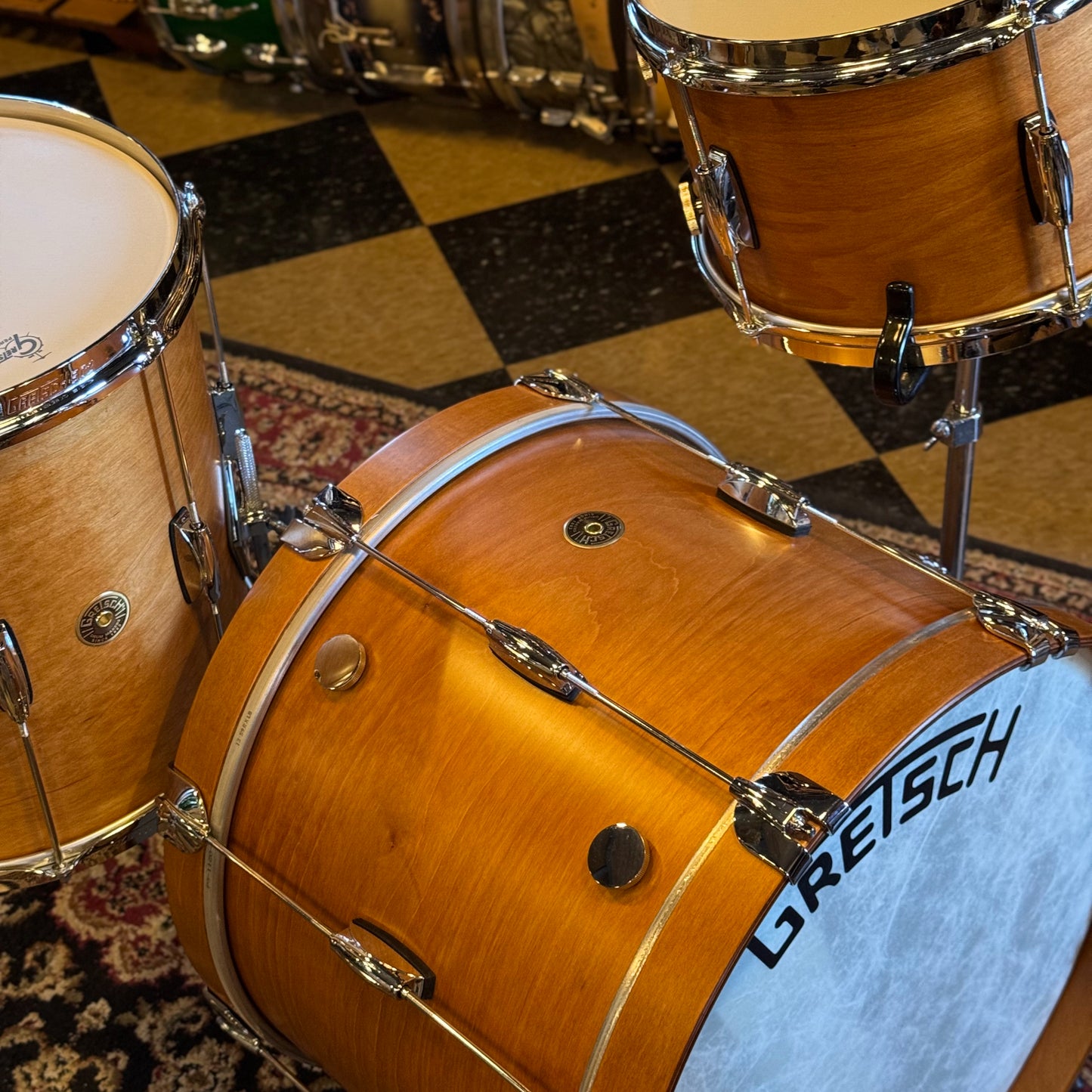 NEW Gretsch Broadkaster Heritage Build in Satin Classic Maple - 14x20, 8x12, 14x14