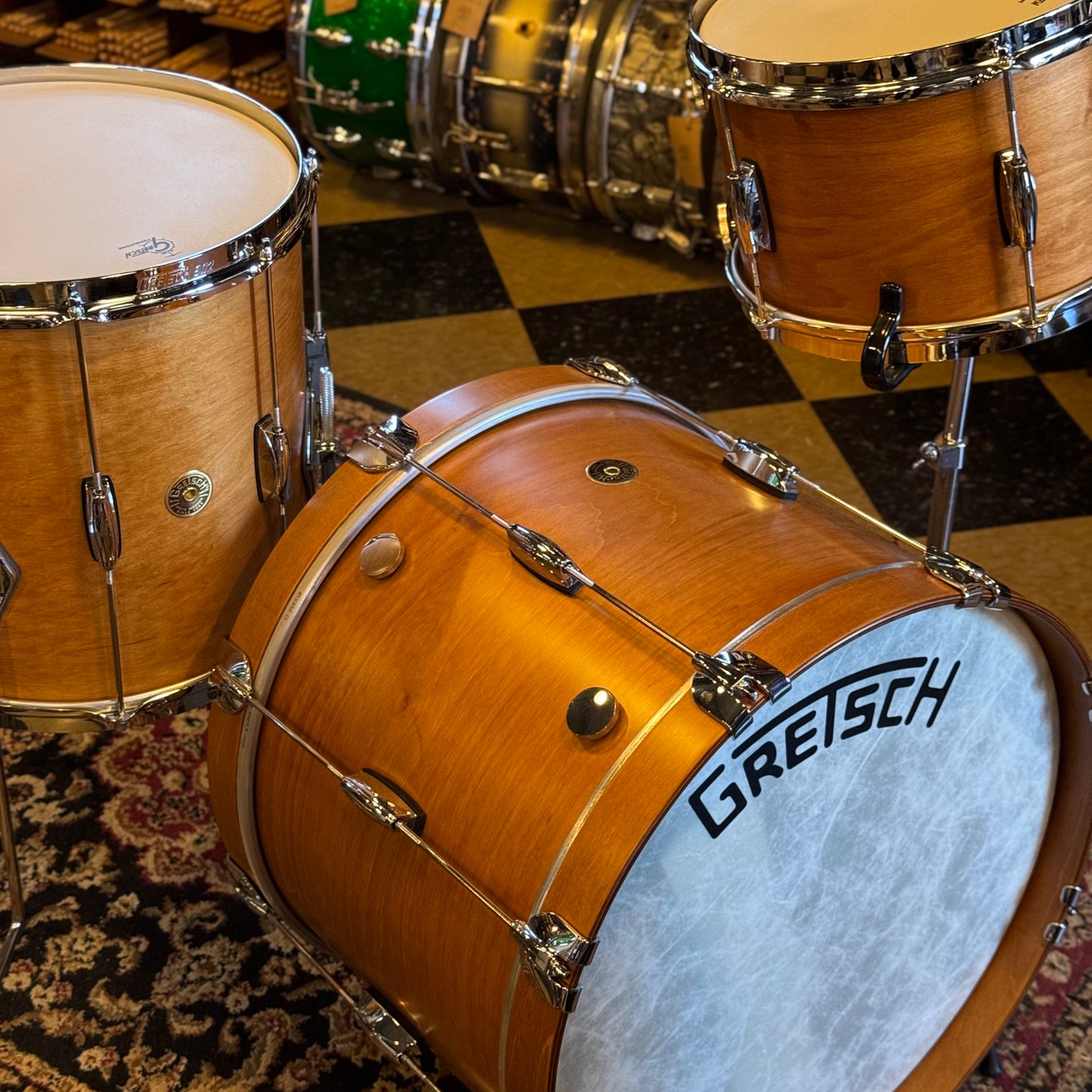 NEW Gretsch Broadkaster Heritage Build in Satin Classic Maple - 14x20, 8x12, 14x14