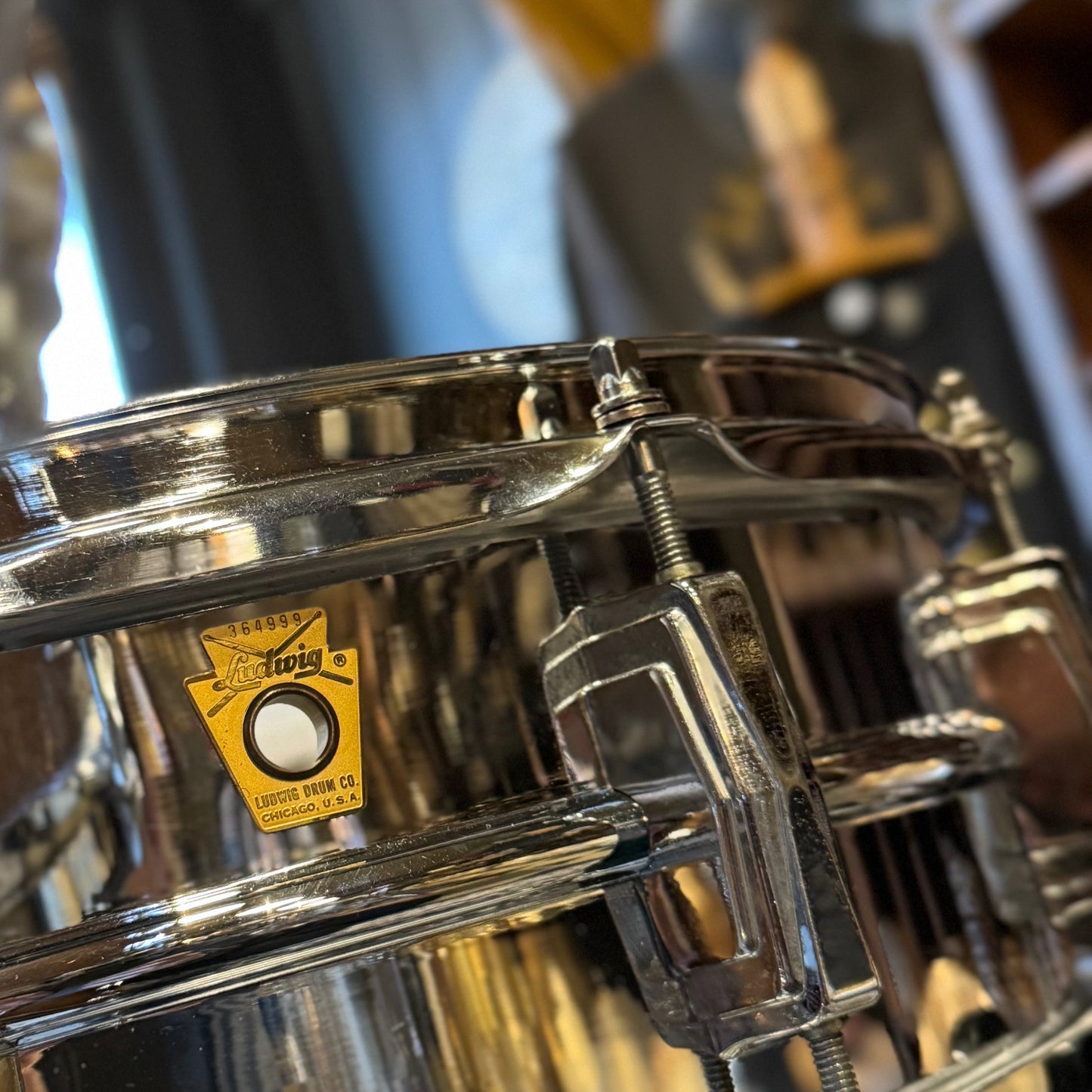 VINTAGE 1966 Ludwig Hollywood Outfit in Champagne Sparkle w/ Lm400 Snare Drum - 14x22, 8x12, 8x12, 16x16, 5x14