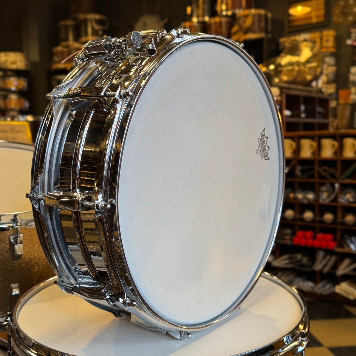 VINTAGE 1966 Ludwig Hollywood Outfit in Champagne Sparkle w/ Lm400 Snare Drum - 14x22, 8x12, 8x12, 16x16, 5x14