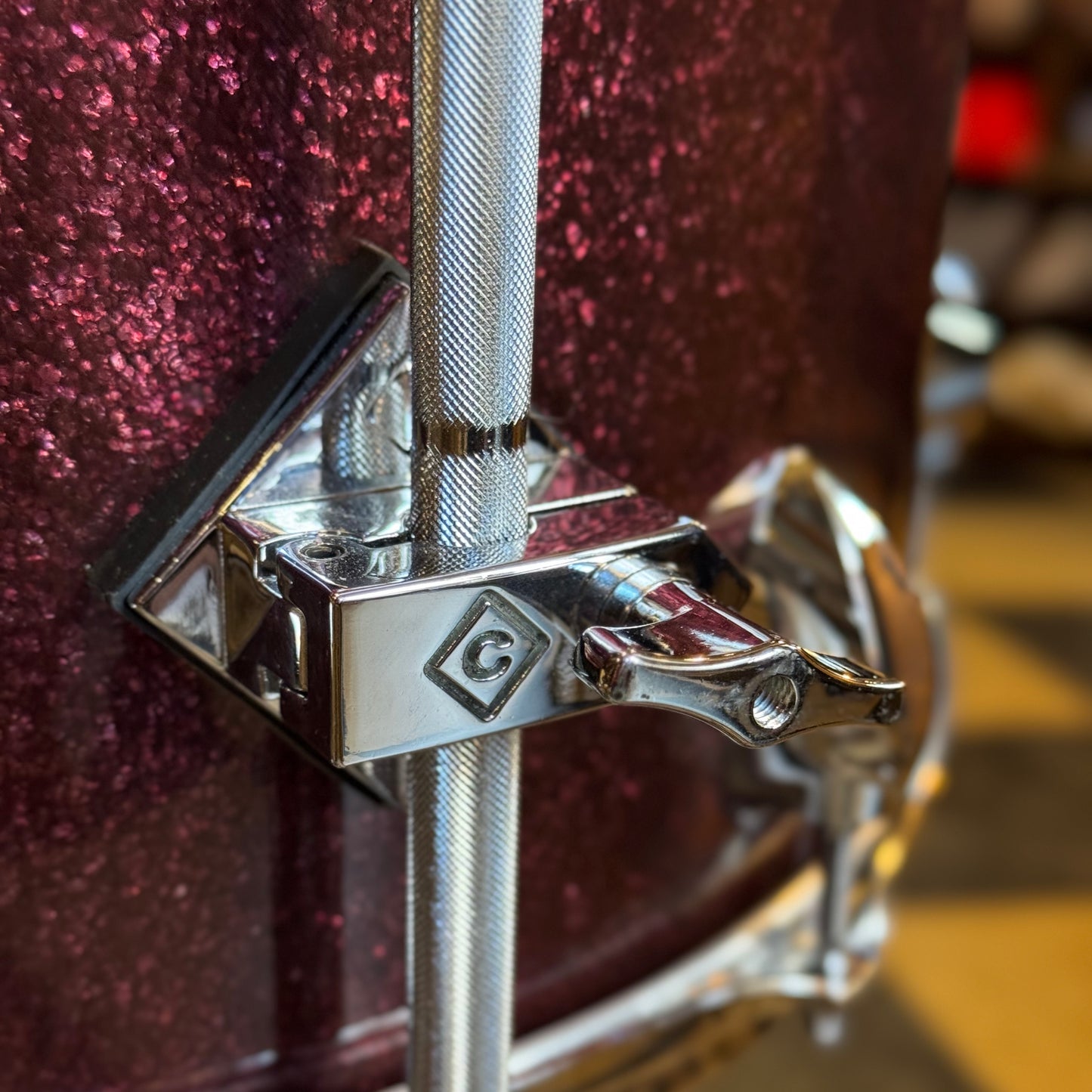 USED Craviotto Diamond Series 4pc in Burgundy Sparkle - 14x20, 8x12, 9x13, 16x16