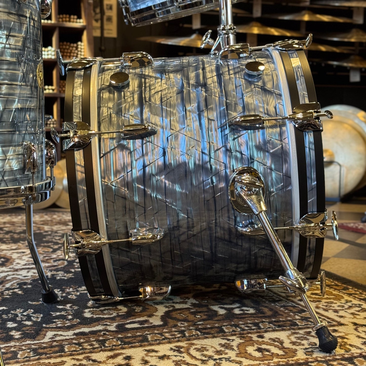 NEW Gretsch USA Custom Drum Set in Sky Blue Pearl - 14x18, 8x12, 14x14