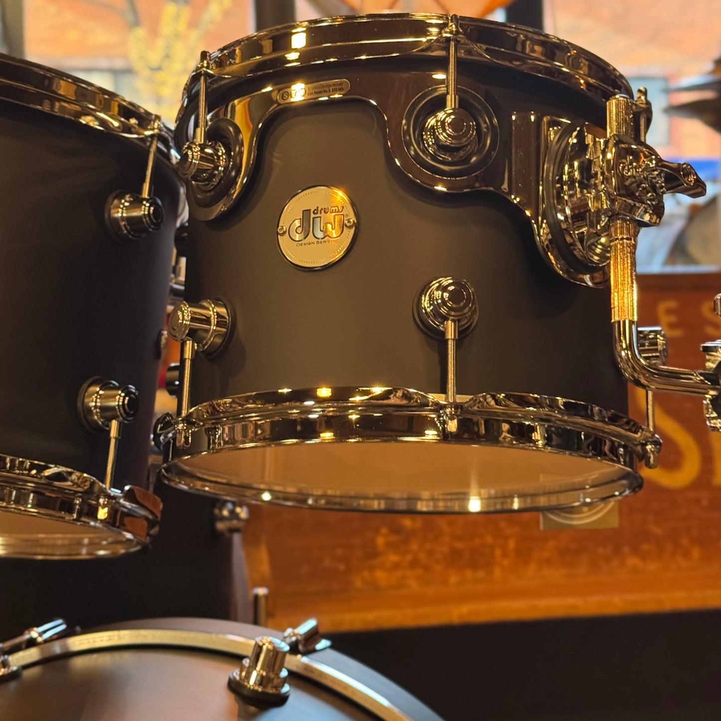 NEW DW Design Series Drum Set in Satin Black - 18x22, 8x10, 9x12, 14x16