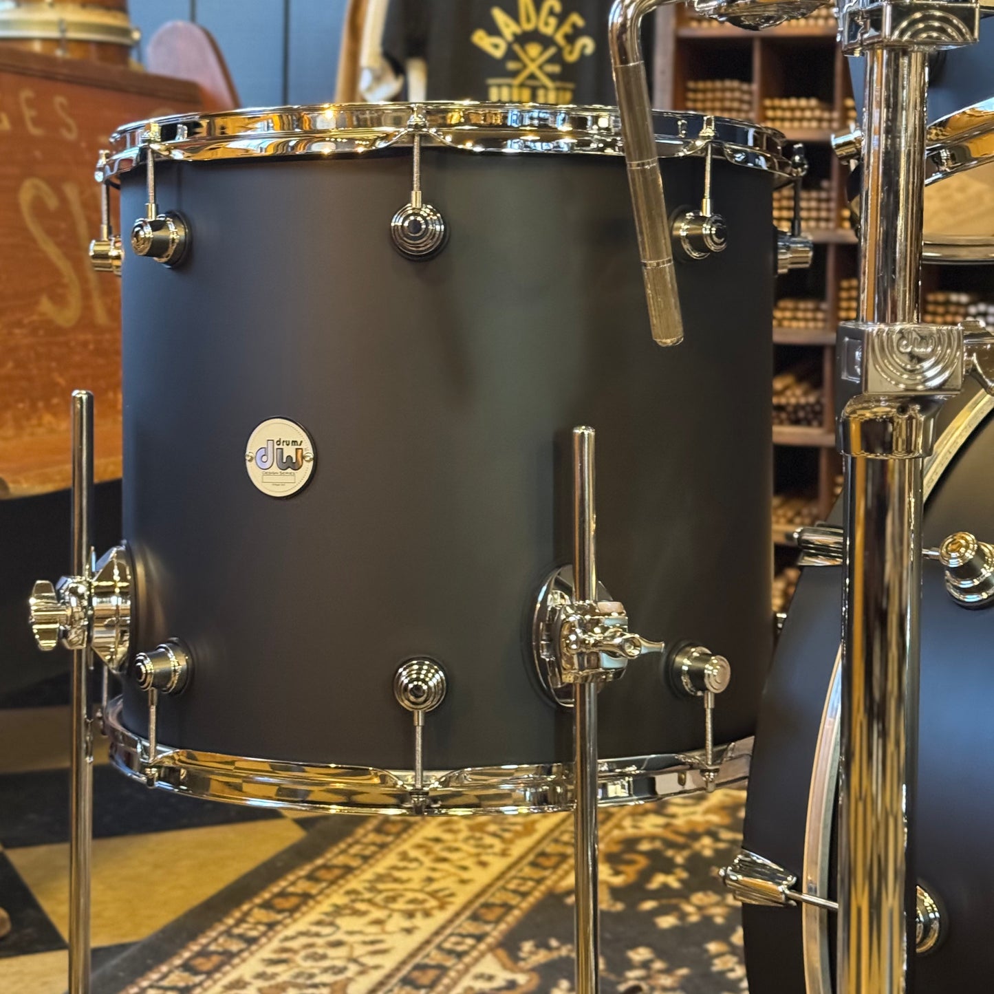 NEW DW Design Series Drum Set in Satin Black - 18x22, 8x10, 9x12, 14x16