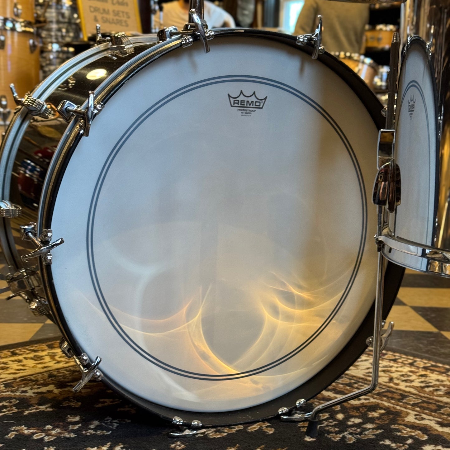 VINTAGE Ludwig 1970's Stainless Steel Concert Tom Set - 14x22, 5.5x8, 6.5x10, 9x13, 10x14, 16x18