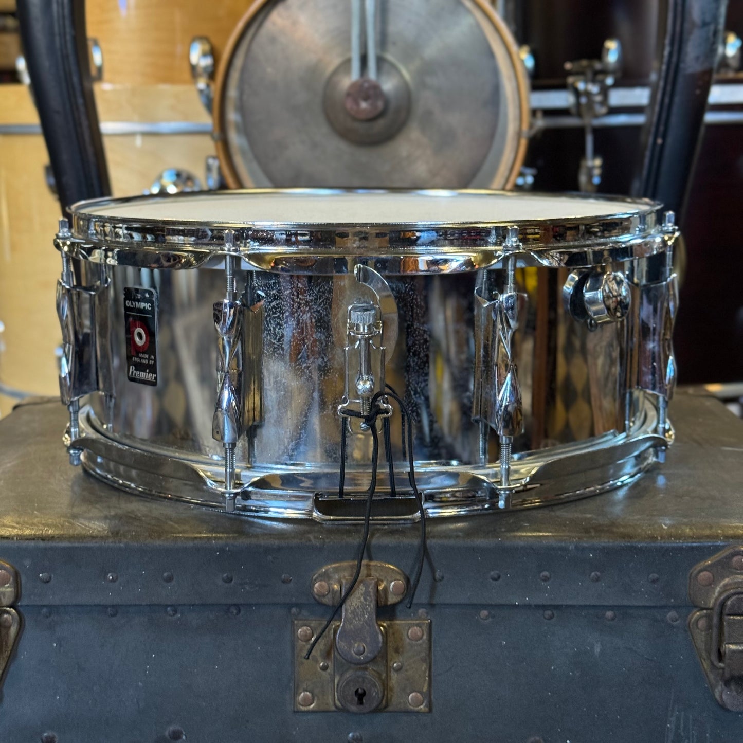 VINTAGE 1970's Olympic by Premier 5x14 Steel Snare Drum