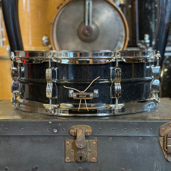 USED 1990's Ludwig 5x14 Black Acrolite Snare Drum