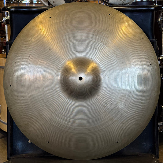 VINTAGE 1960's A. Zildjian 22" Medium Ride w/ Six Rivet Holes - 2620g
