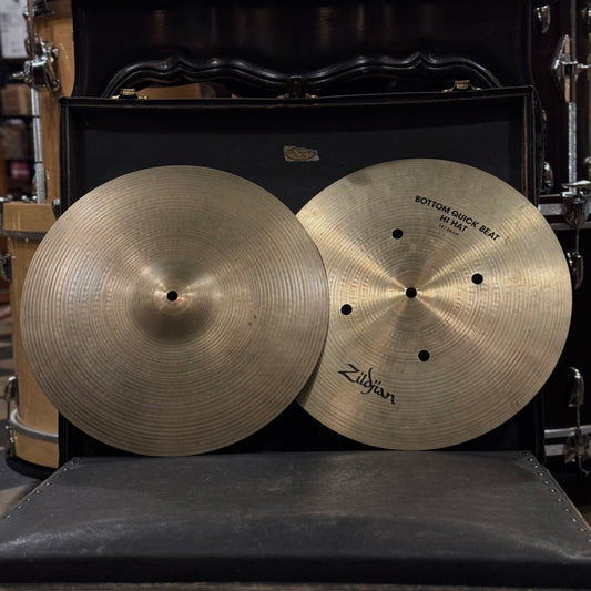 USED 1990's A. Zildjian 14" Quick Beat Hi-Hats - 1108/1346g