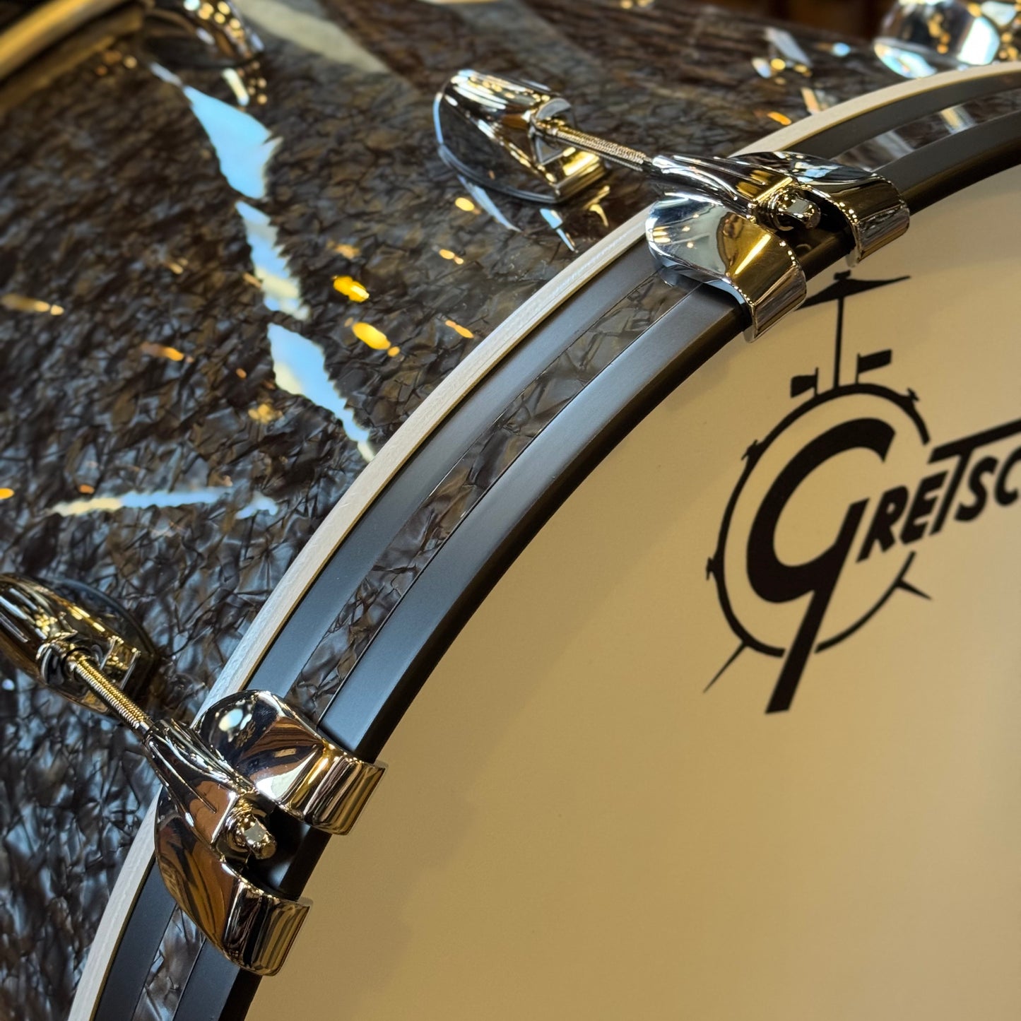 NEW Gretsch Brooklyn in Deep Black Marine Pearl - 14x22, 9x13, 16x16