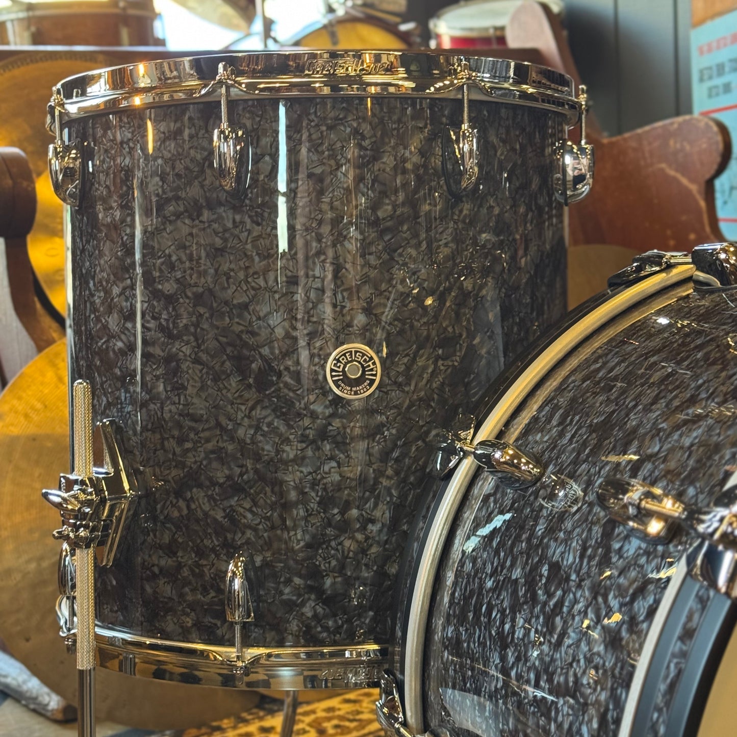 NEW Gretsch Brooklyn in Deep Black Marine Pearl - 14x22, 9x13, 16x16