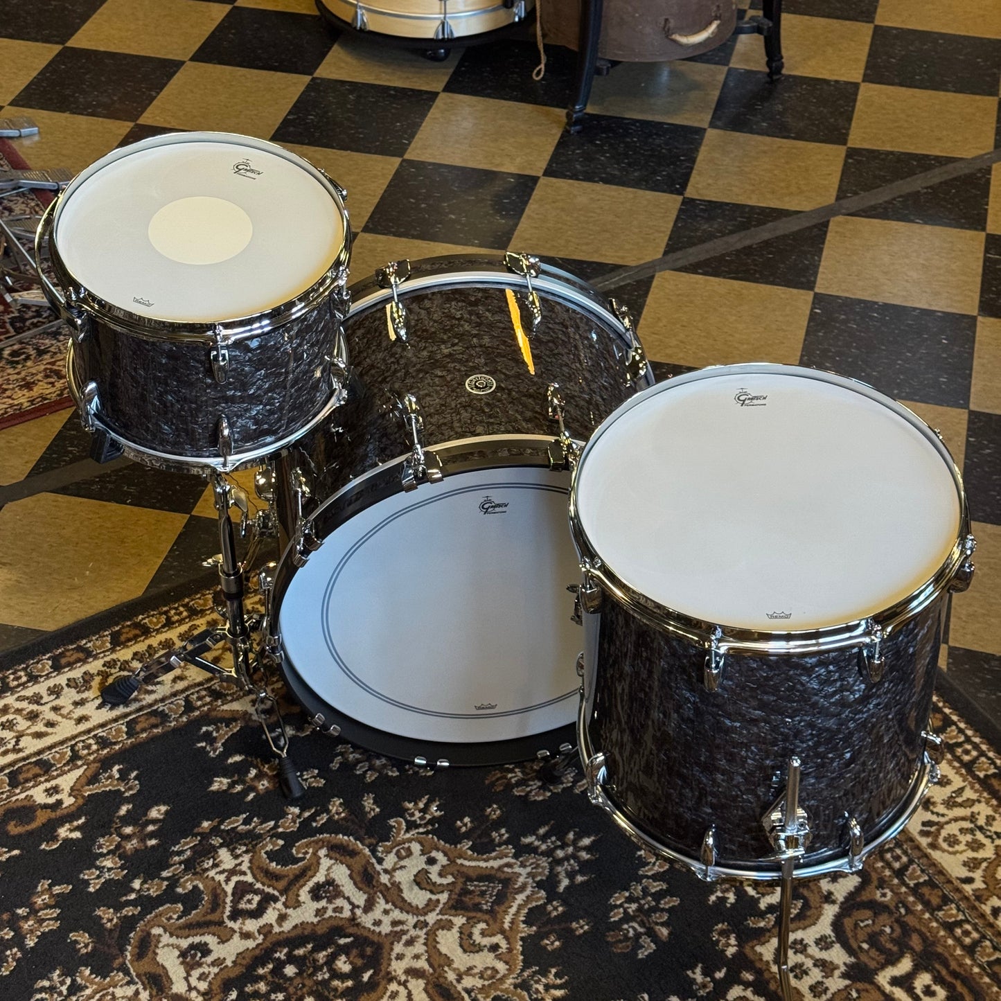 NEW Gretsch Brooklyn in Deep Black Marine Pearl - 14x22, 9x13, 16x16