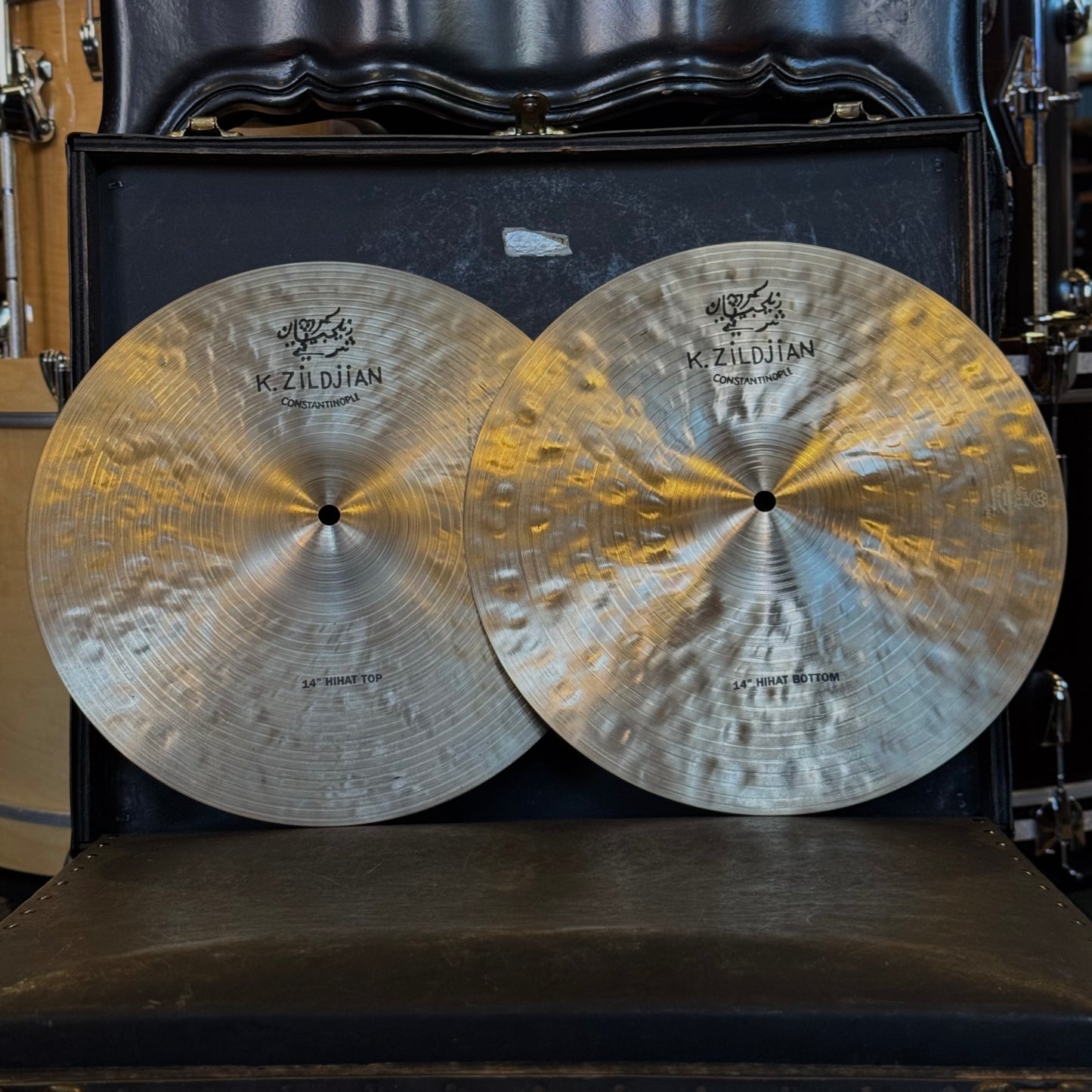 USED 14" Zildjian K Constantinople Hi-Hat Cymbals - 938/1134g