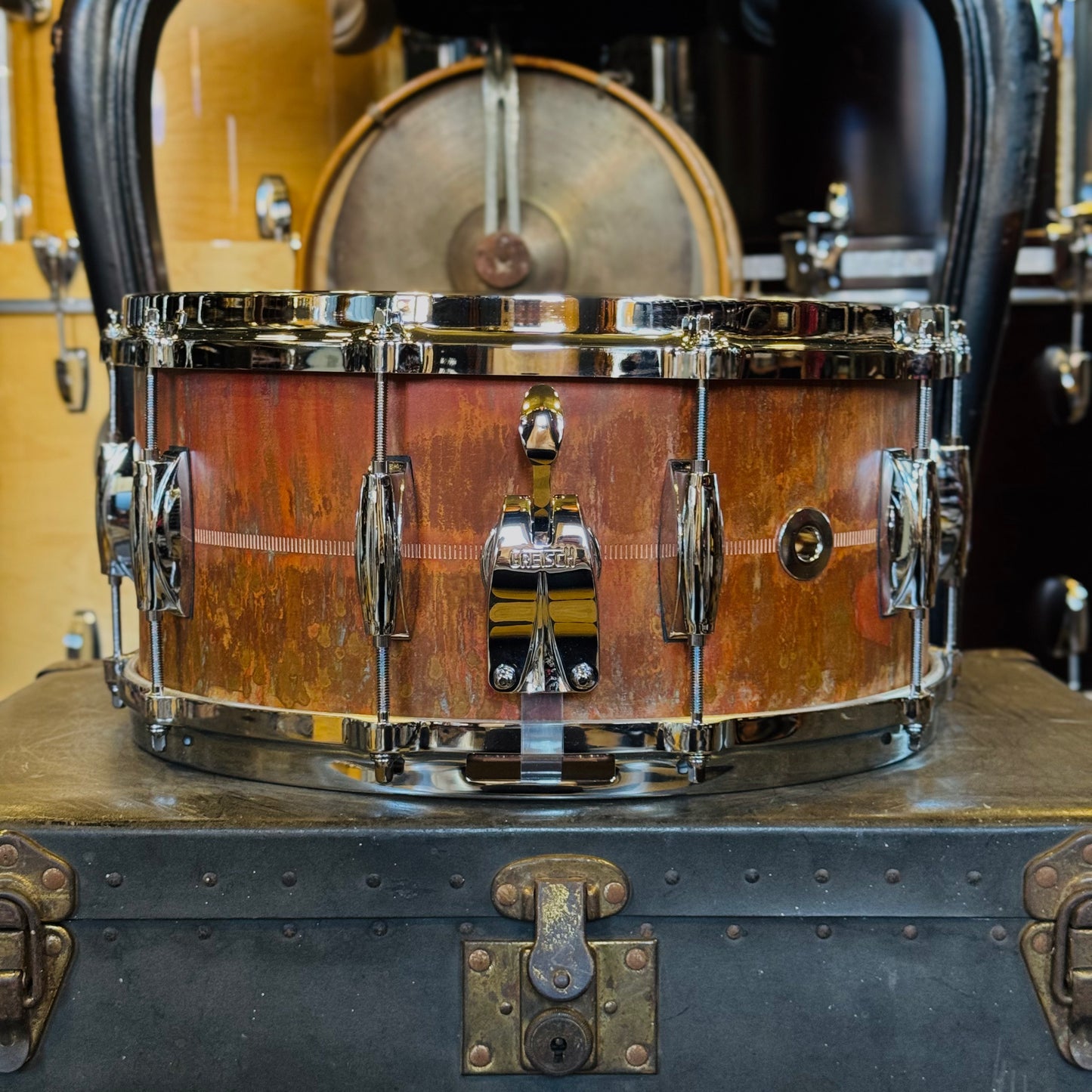 NEW Gretsch 6.5x14 USA Aged Copper Snare Drum