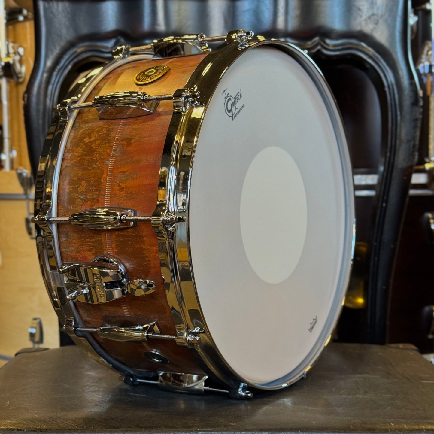 NEW Gretsch 6.5x14 USA Aged Copper Snare Drum