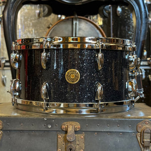 NEW Gretsch 7x14 USA Custom Snare in Black Glass Glitter with Micro Sensitive