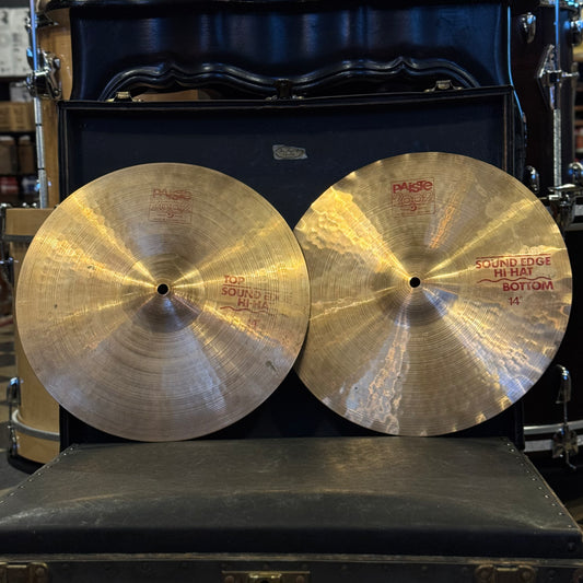 USED Paiste 14" 2002 Sound Edge Hi-Hats - 1008/1028g
