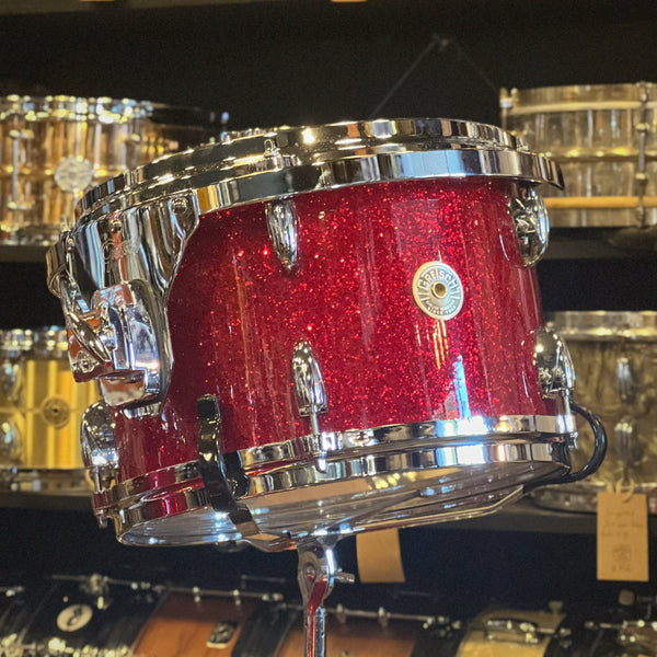 NEW Gretsch USA Custom in Red Glass Glitter - 14x18, 8x12, 14x14