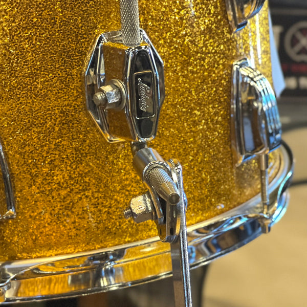 VINTAGE 1960's Ludwig Super Classic Outfit in Gold Sparkle w/ Jazzfest - 14x22, 9x13, 16x16, 5.5x14