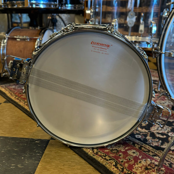 VINTAGE 1976 Ludwig Matching Serial Clear Vistalite Big Beat Outfit w/ Matching Serial Super Sensitive - 14x22, 8x12, 9x13, 16x16 + 5x14