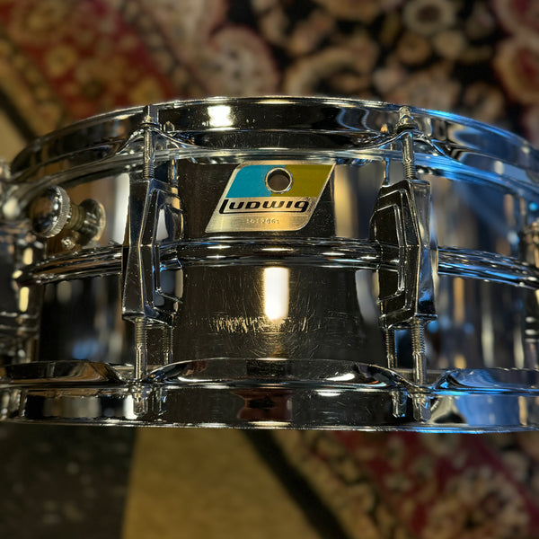 VINTAGE 1976 Ludwig Matching Serial Clear Vistalite Big Beat Outfit w/ Matching Serial Super Sensitive - 14x22, 8x12, 9x13, 16x16 + 5x14