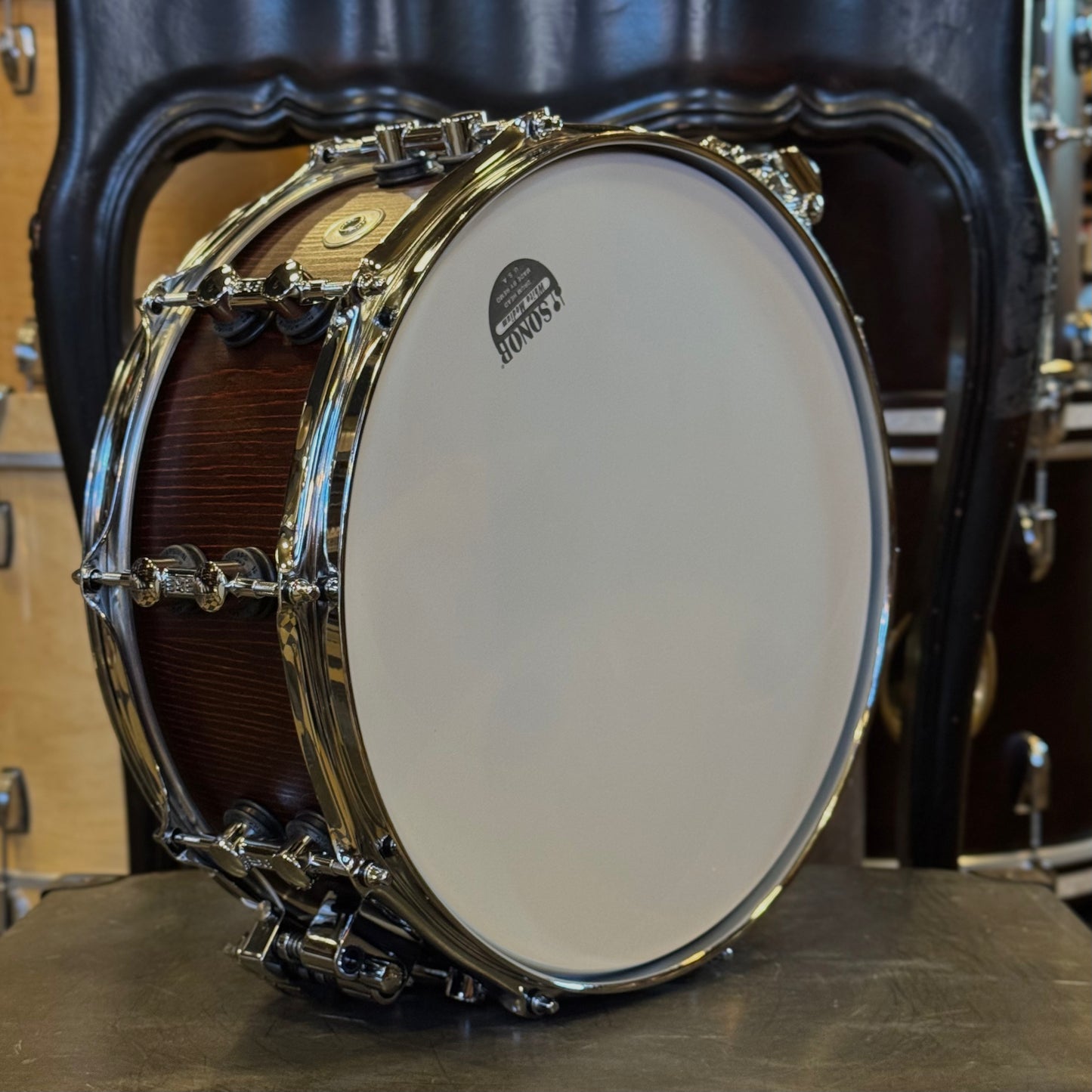 NEW Sonor 5.5x14 SQ2 Vintage Maple Snare Drum in Nussbaum Semigloss