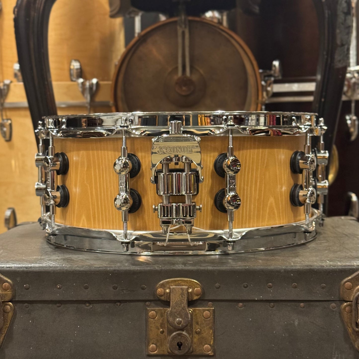 NEW Sonor 5.5x14 SQ2 Medium Beech Snare Drum in Natural Semigloss