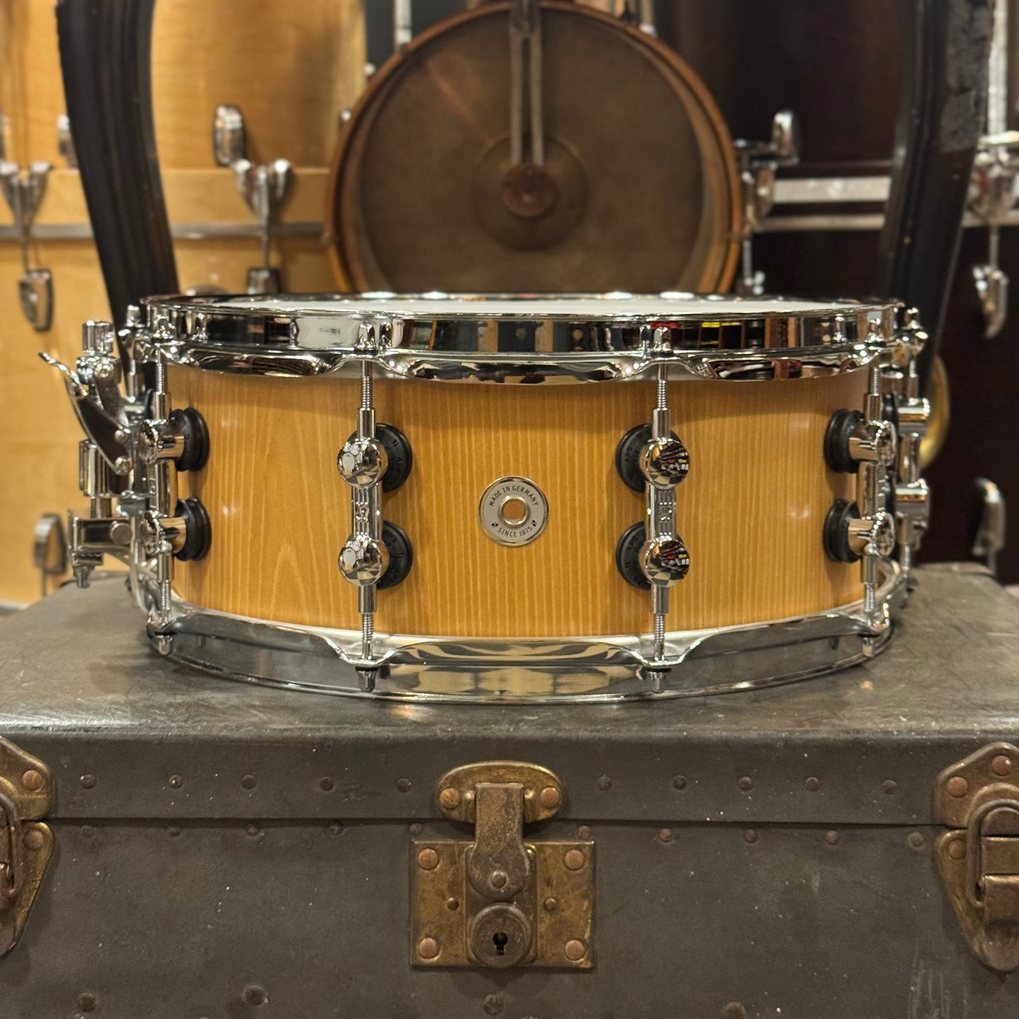 NEW Sonor 5.5x14 SQ2 Medium Beech Snare Drum in Natural Semigloss