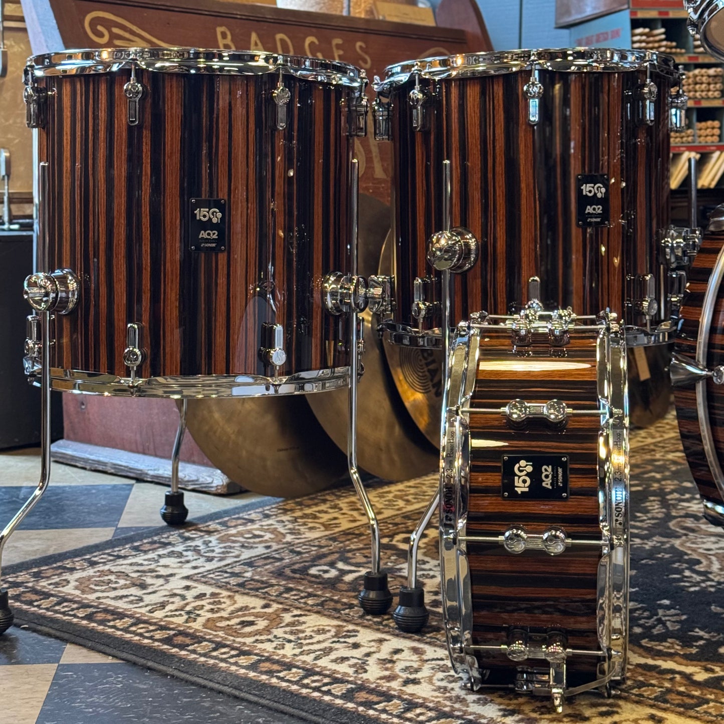 NEW Sonor 150th Anniversary AQ2 Limited Edition Drum Set - 17.5x22, 7x10, 8x12, 13x14, 15x16, 6x14