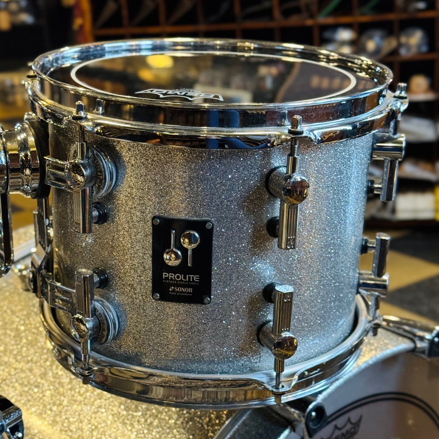 USED Sonor Prolite in Silver Sparkle - 18x22, 8x10, 14x14