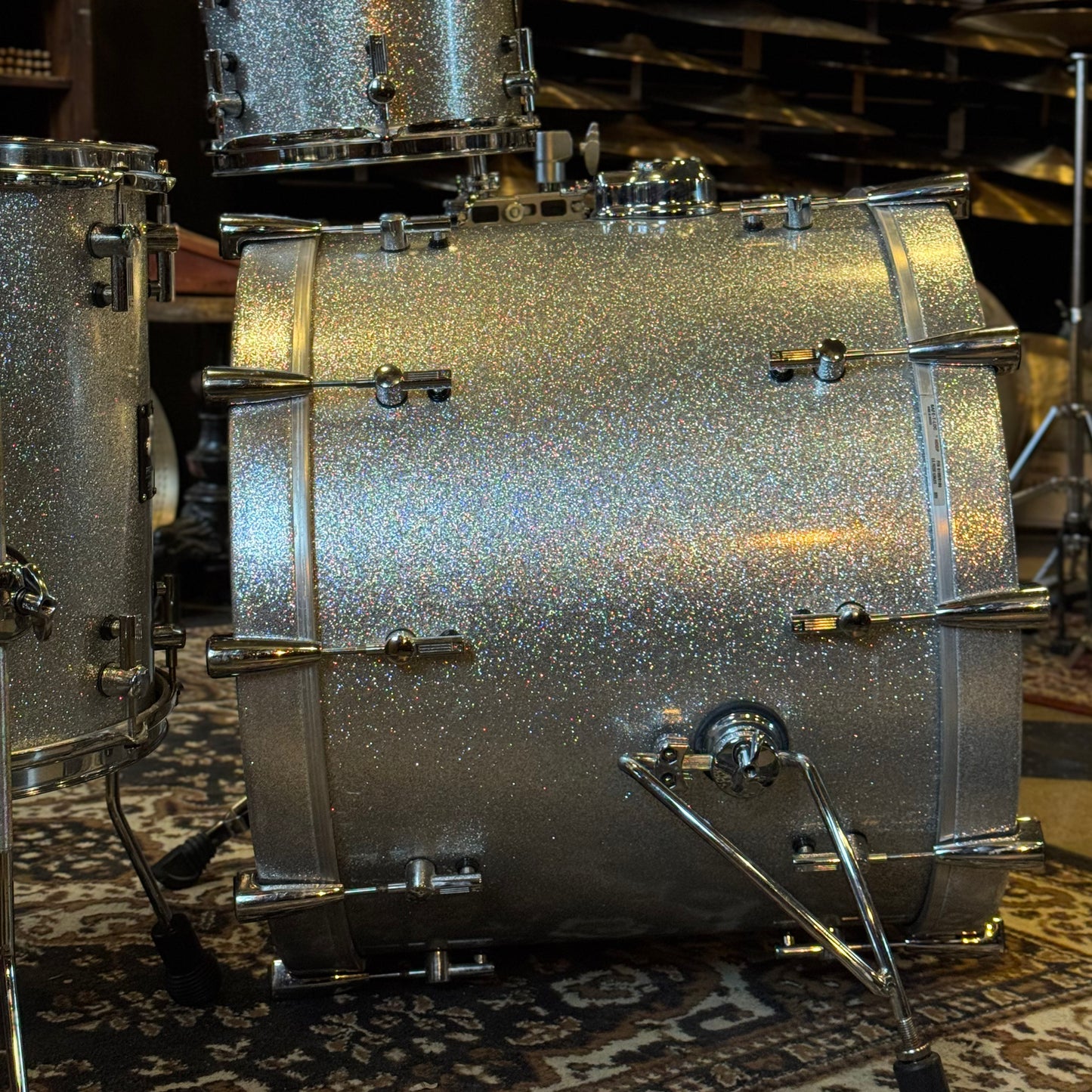 USED Sonor Prolite in Silver Sparkle - 18x22, 8x10, 14x14