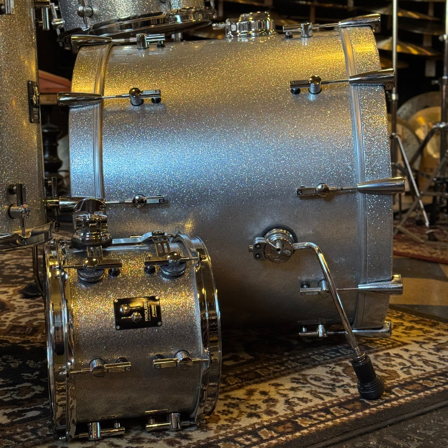USED Sonor Prolite in Silver Sparkle - 18x22, 8x10, 9x12, 16x16