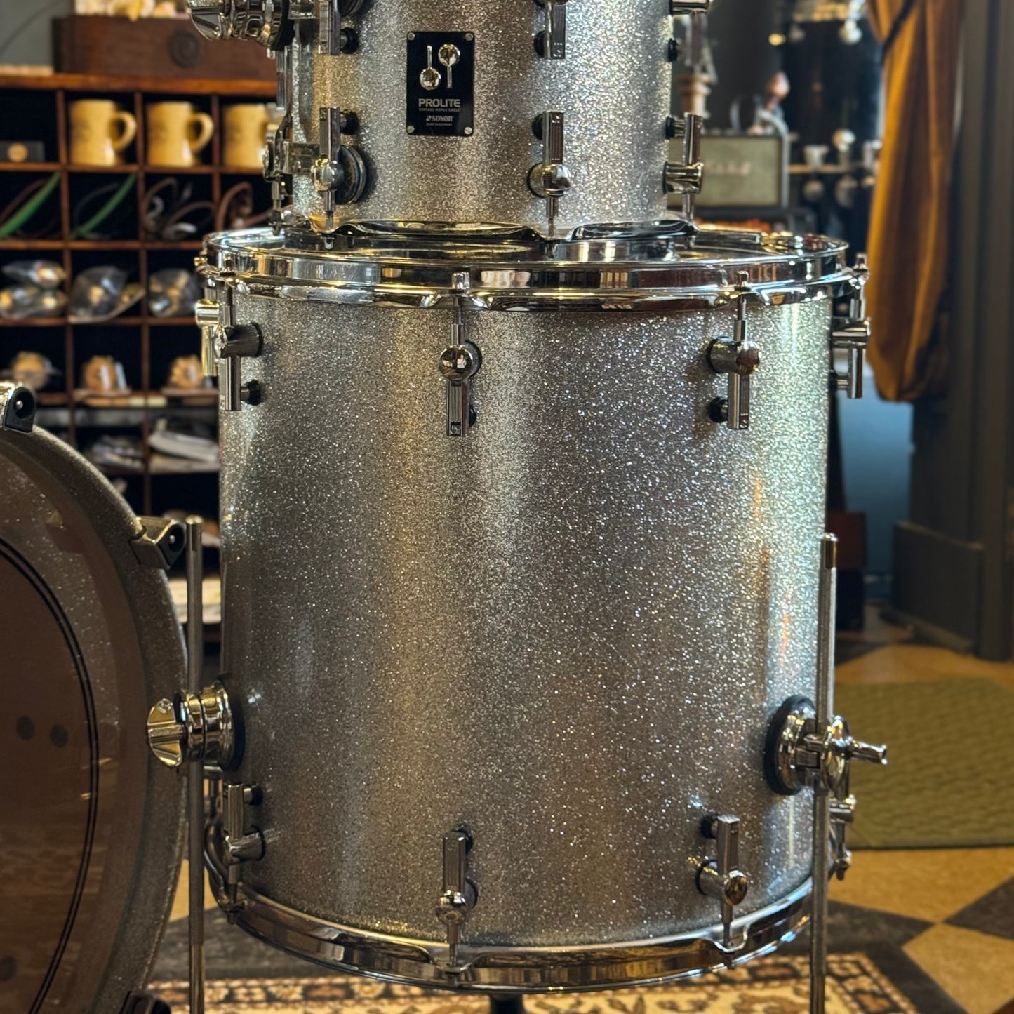 USED Sonor Prolite in Silver Sparkle - 18x22, 8x10, 9x12, 16x16
