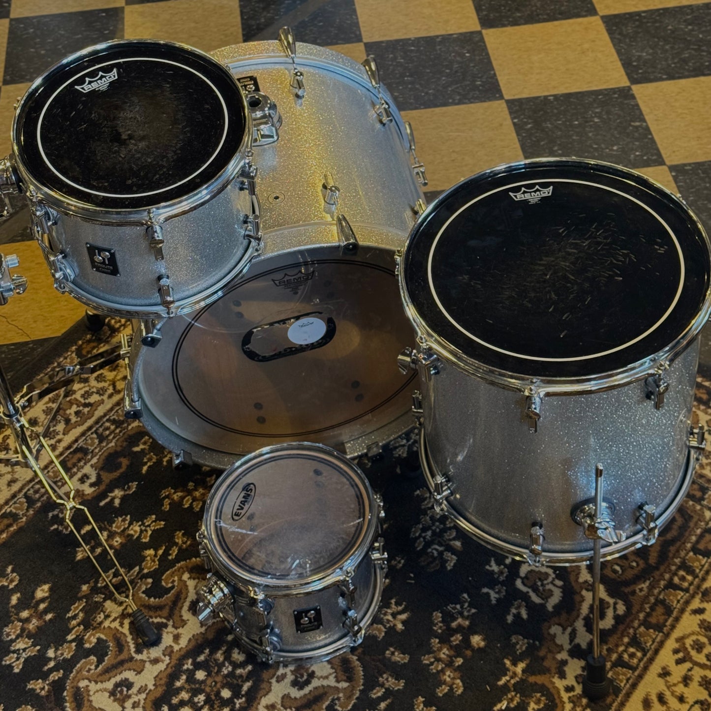 USED Sonor Prolite in Silver Sparkle - 18x22, 8x10, 9x12, 16x16