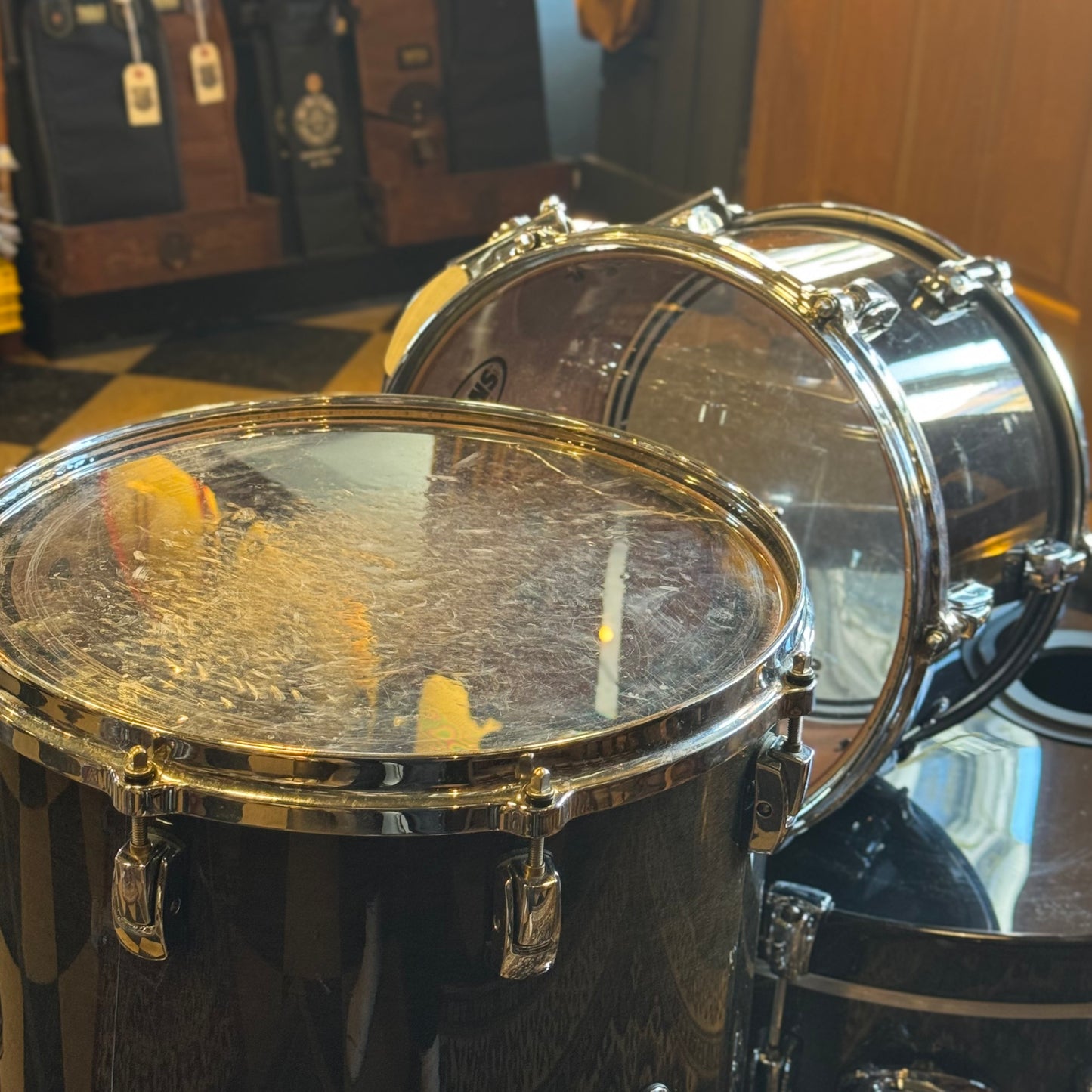USED Pearl Reference Series in Ebony Gloss - 18x22, 9x12, 10x13, 14x14, 16x16