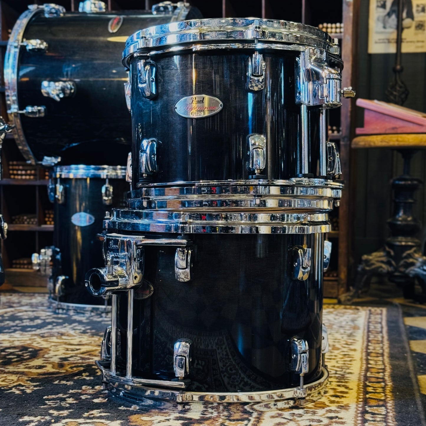 USED Pearl Reference Series in Ebony Gloss - 18x22, 9x12, 10x13, 14x14, 16x16