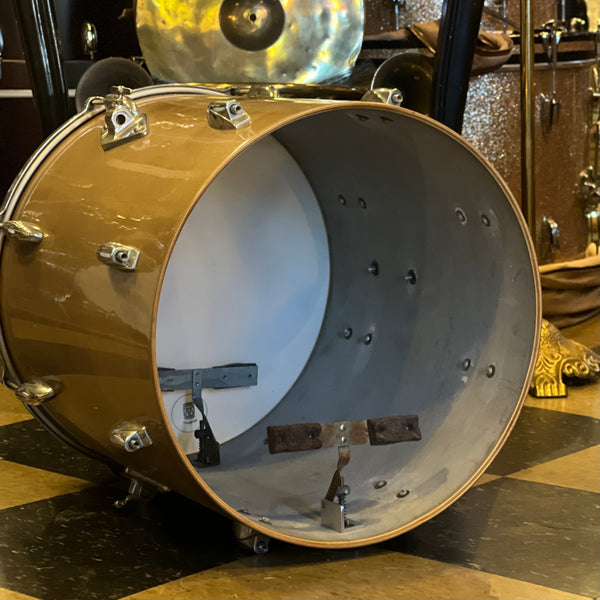 VINTAGE 1960 Gretsch Round Badge 6-ply Name Band Outfit in Refinished Copper Mist - 14x22, 9x13, 16x16, 6.5x14