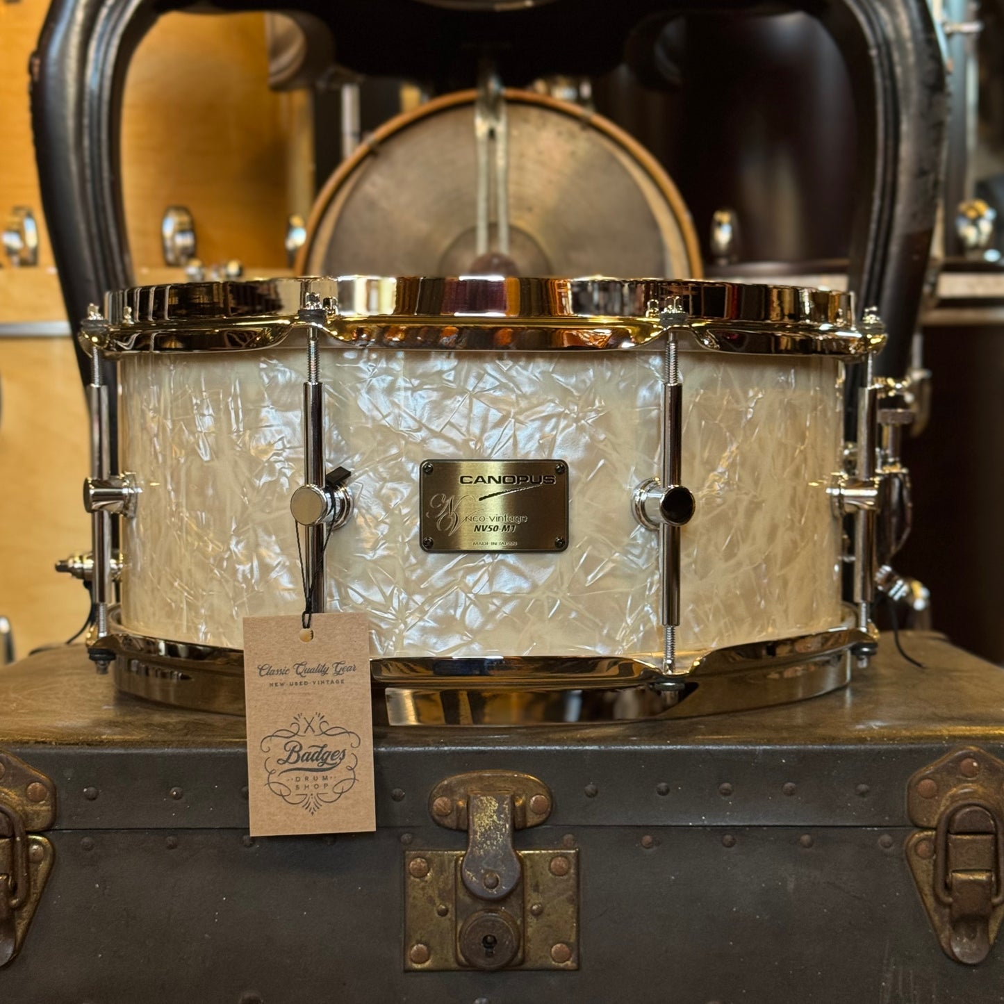 NEW Canopus 6.5x14 Neo-Vintage NV50-M1 in Vintage Pearl