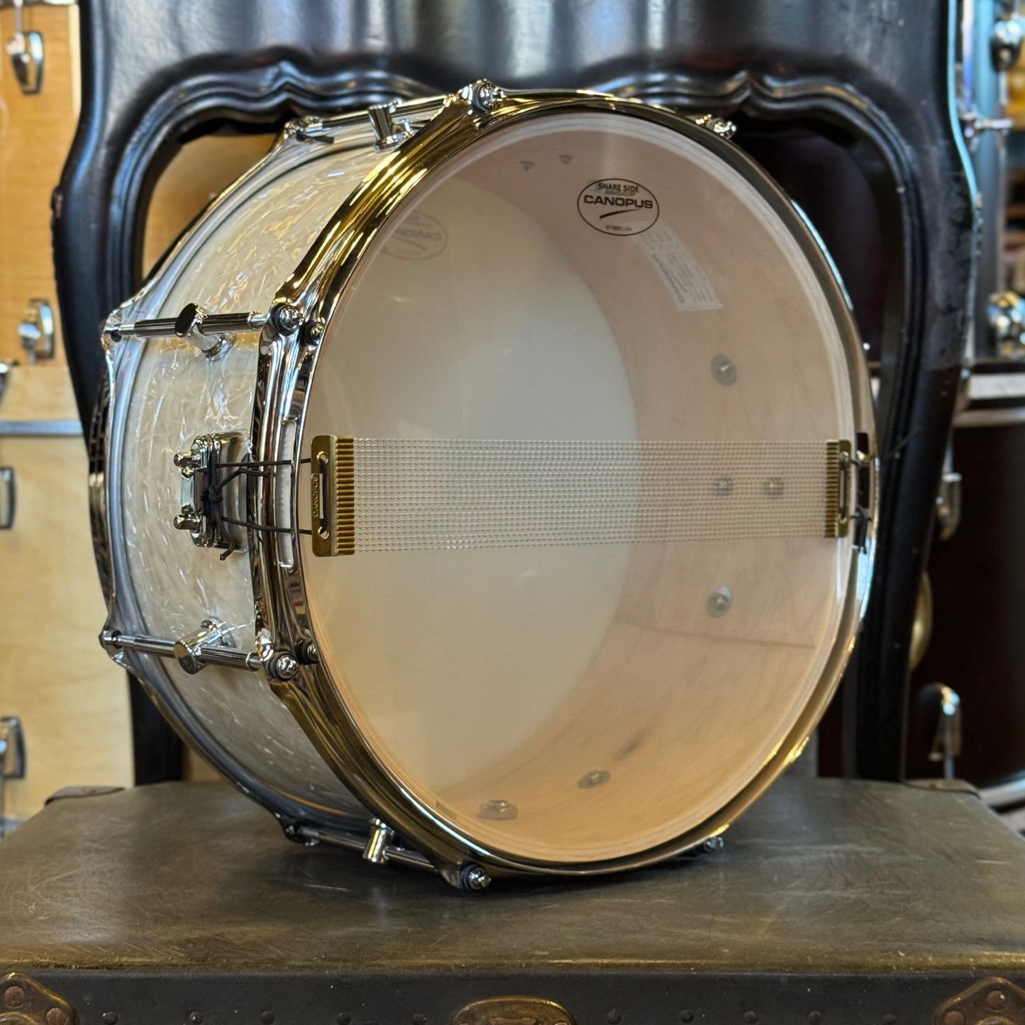NEW Canopus 6.5x14 Neo-Vintage NV50-M1 in Vintage Pearl